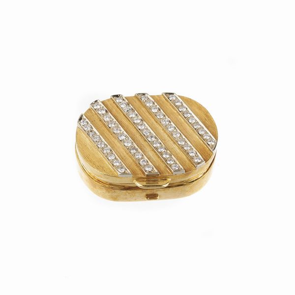 PORTAPILLOLE CON DIAMANTI  - Asta Gioielli - Associazione Nazionale - Case d'Asta italiane