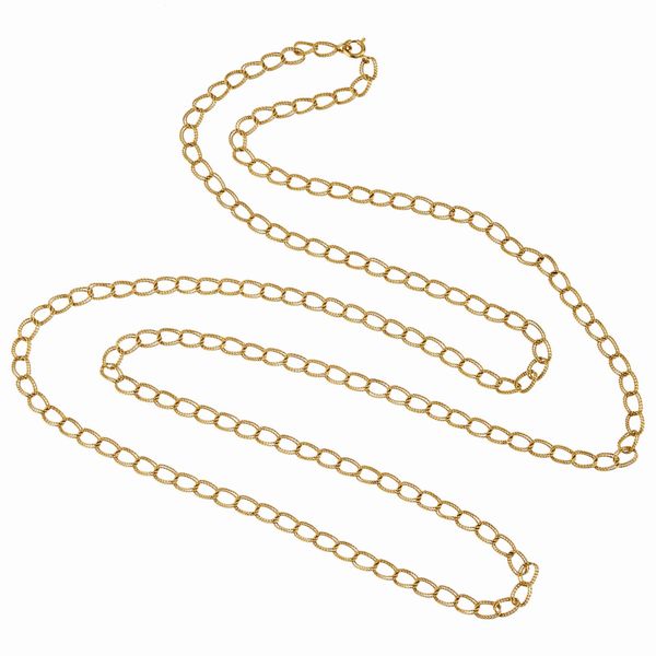 LUNGA COLLANA A CATENA  - Asta Gioielli - Associazione Nazionale - Case d'Asta italiane