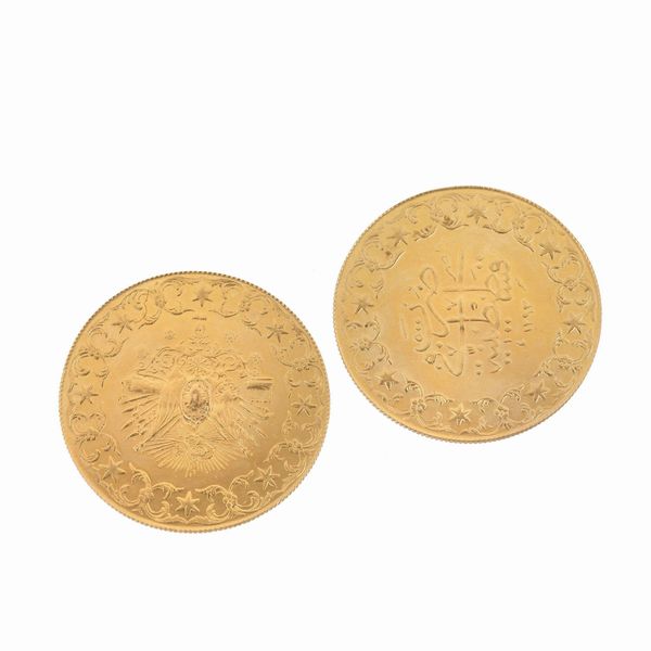 DUE MONETE TURCHE  - Asta Gioielli - Associazione Nazionale - Case d'Asta italiane