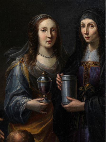 Scuola dell'Italia centrale, metà del secolo XVIII : Piet� con due sante  - Asta Dipinti e Disegni Antichi - Associazione Nazionale - Case d'Asta italiane