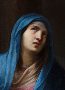 Scuola dell'Italia centrale, metà del secolo XVIII : Piet� con due sante  - Asta Dipinti e Disegni Antichi - Associazione Nazionale - Case d'Asta italiane