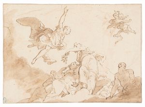 Scuola veneta, secolo XVIII - Scena allegorica