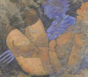 Giampaolo Talani - La donna sul muro nero