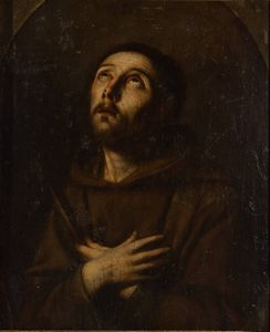 PITTORE ANONIMO - San Francesco XVIII secolo