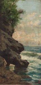 GIACINTO BO Montanaro Canavese (TO) 1832 - 1912 Torino - Scogli