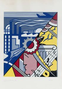 ROY LICHTENSTEIN New York (USA) 1923  1997 - Industry and Arts I 1969