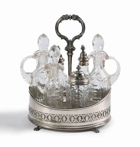 Cruet in argento 800/000  - Asta Argenti Antichi e da Collezione - Associazione Nazionale - Case d'Asta italiane