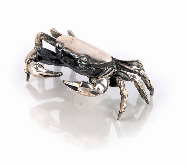 Granchio in argento 800/000, argenteria Roselli, Anni Cinquanta  - Asta Argenti Antichi e da Collezione - Associazione Nazionale - Case d'Asta italiane
