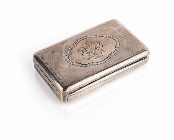 Tabacchiera in argento, Birmingham, Regina Vittoria XIX secolo  - Asta Argenti Antichi e da Collezione - Associazione Nazionale - Case d'Asta italiane