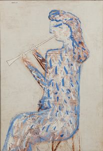GUSTAVO FOPPIANI - Figura che suona il flauto