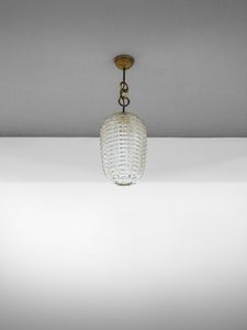POLI FLAVIO (1900 - 1984) : Lampada a sospensione per Seguso Vetri d'Arte  - Asta Asta 458 | DESIGN E ARTI DECORATIVE DEL NOVECENTO Online - Associazione Nazionale - Case d'Asta italiane