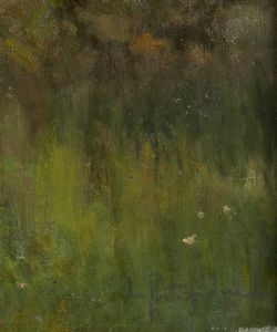 POSTIGLIONE LUCA (1876 - 1936) : Idillio  - Asta Asta 460 | ARTE ANTICA E DEL XIX SECOLO - Da una dimora veneta e altre committenze Tradizionale - Associazione Nazionale - Case d'Asta italiane