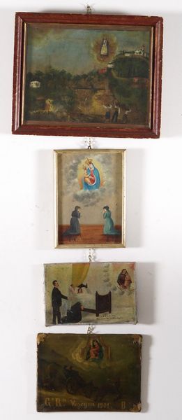 Lotto di quattro ex voto  - Asta Fabio Fazio, arredi e ricordi di una casa di campagna - Associazione Nazionale - Case d'Asta italiane
