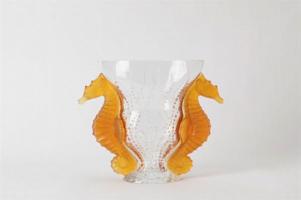 LALIQUE : Vaso Poseidon  - Asta Design e Arti Decorative - Associazione Nazionale - Case d'Asta italiane