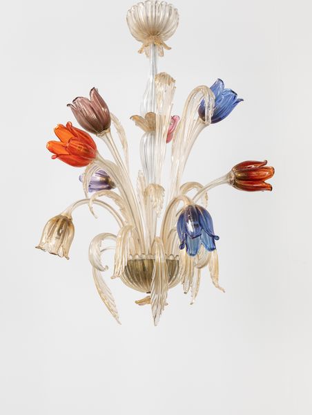 Archimede Seguso : Lampadario  - Asta Design e Arti Decorative - Associazione Nazionale - Case d'Asta italiane