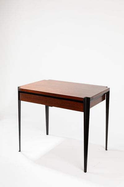 OSVALDO BORSANI : Tavolino con cassetto  - Asta Design e Arti Decorative - Associazione Nazionale - Case d'Asta italiane