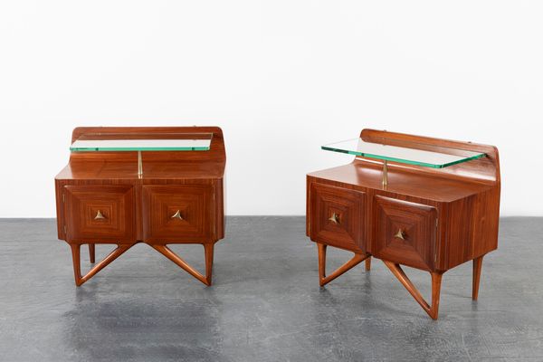 La Permanente Mobili Cantù : Coppia di comodini  - Asta Design e Arti Decorative - Associazione Nazionale - Case d'Asta italiane