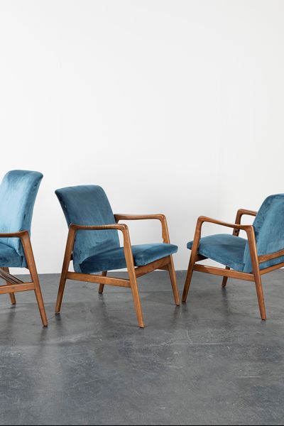 STUDIO TECNICO CASSINA : Quattro poltroncine reclinabili  - Asta Design e Arti Decorative - Associazione Nazionale - Case d'Asta italiane