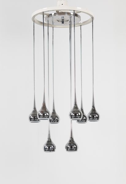 ANGELO BROTTO : Lampadario  - Asta Design e Arti Decorative - Associazione Nazionale - Case d'Asta italiane