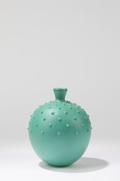 Giovanni Gariboldi : Vaso monofiore verde  - Asta Design e Arti Decorative - Associazione Nazionale - Case d'Asta italiane