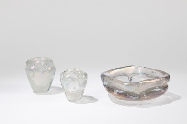 Archimede Seguso : Set da fumatore  - Asta Design e Arti Decorative - Associazione Nazionale - Case d'Asta italiane