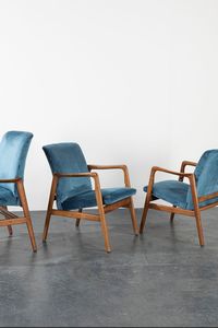 STUDIO TECNICO CASSINA : Quattro poltroncine reclinabili  - Asta Design e Arti Decorative - Associazione Nazionale - Case d'Asta italiane