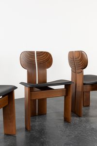 AFRA E TOBIA SCARPA : Tavolo e quattro sedie Artona  - Asta Design e Arti Decorative - Associazione Nazionale - Case d'Asta italiane