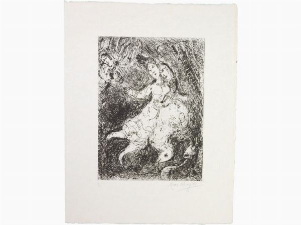 Marc Chagall : L'Envole 1967  - Asta Grafica contemporanea: La Collezione di Leonardo Vasile - Associazione Nazionale - Case d'Asta italiane