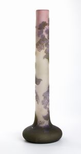 Émile Gallé - Vaso Hydrangea in vetro