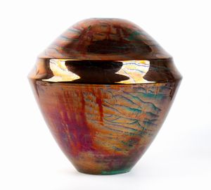 Bottega Gatti, Faenza - Vaso in maiolica lustrata