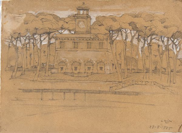 Alberto Ziveri : Lotto di due disegni di paesaggi romani  - Asta Arte Moderna e Contemporanea / Ceramiche del '900. Con una collezione di pittura futurista - Associazione Nazionale - Case d'Asta italiane