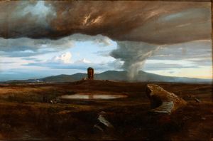 ROBERT KRAUS - Campagna romana con temporale