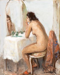 Gaetano Bocchetti - Nudo femminile che si specchia