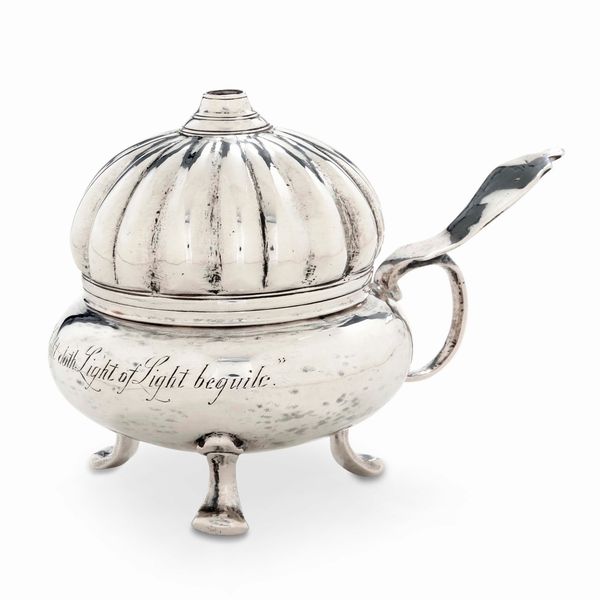 Stoppiniera. Argento fuso e sbalzato. Venezia seconda met� del XVIII secolo  - Asta Argenti da collezione | Antichi - Associazione Nazionale - Case d'Asta italiane