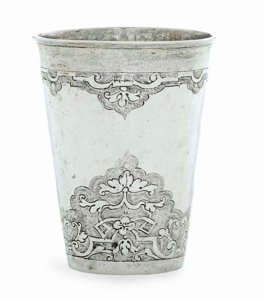 Bicchiere Breslavia. Prima met� del XVIII secolo  - Asta Argenti da collezione | Antichi - Associazione Nazionale - Case d'Asta italiane