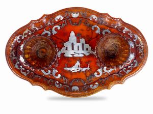 Calamaio. Manifattura italiana (Napoli ?) seconda met� del XVIII secolo.  - Asta Argenti da collezione | Antichi - Associazione Nazionale - Case d'Asta italiane