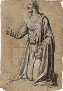 Simone Peterzano - Studio per la figura di Ges nell'Orto del Getsemani