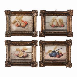 Octavianus Monfort (attivo in Piemonte nel XVII secolo), Attribuito a - Nature morte con composizioni di frutta