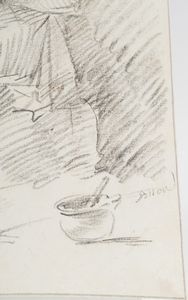 Giuseppe Bernardino Bison : Scena di genere con popolani  - Asta Disegni Antichi - Associazione Nazionale - Case d'Asta italiane