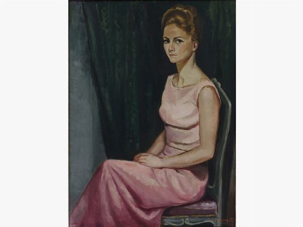 Ritratto della Signora Canale 1966  - Asta Arte moderna e contemporanea - Associazione Nazionale - Case d'Asta italiane