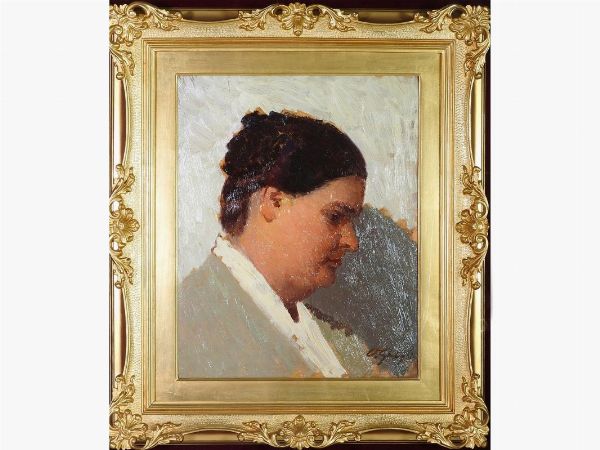 Oscar Ghiglia : Ritratto di Isa 1917 circa  - Asta Arte moderna e contemporanea - Associazione Nazionale - Case d'Asta italiane
