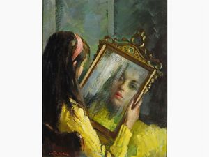 Giulio Salti - Ragazza allo specchio