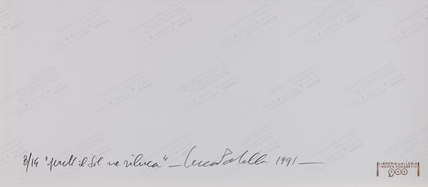LUCA MARIA PATELLA : Perch� il Sol ne riLuca, I dal volume Montefolle  - Asta Fotografia - Associazione Nazionale - Case d'Asta italiane