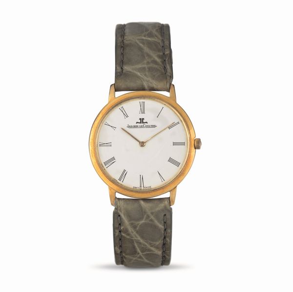 Jaeger-LeCoultre : Classic extrapiatto in oro giallo 18k, quadrante Argent� con numeri Romani accompagnato da scatola originale  - Asta Orologi da Polso - Associazione Nazionale - Case d'Asta italiane