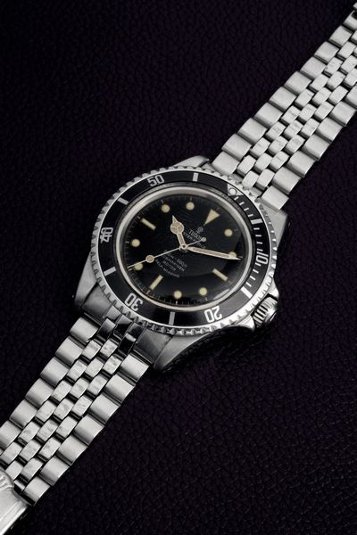 TUDOR : Oyster Prince Submariner ref 7928 in acciaio quadrante nero grafica dorata con bracciale Jubil�e  - Asta Orologi da Polso - Associazione Nazionale - Case d'Asta italiane