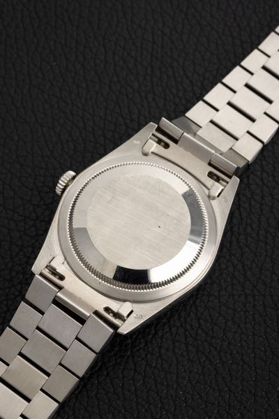 ROLEX : Elegante Daydate, ref 18239, in oro bianco 18k, quadrante Argent� con indici in diamanti, bracciale President chiusura a scomparsa  - Asta Orologi da Polso - Associazione Nazionale - Case d'Asta italiane