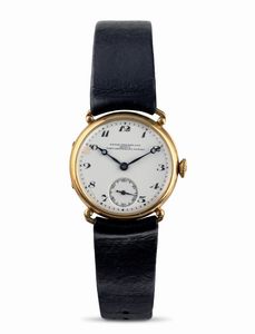 PATEK PHILIPPE - Officier con cassa a cerniera in oro giallo 18k quadrante in smalto bianco con numeri Breguet personalizzato per Theo Brinkmann Naples