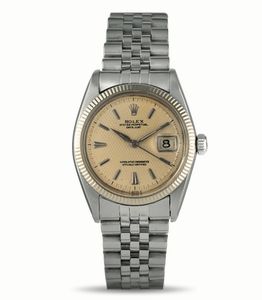 ROLEX - Datejust in acciaio quadrante guilloch�, carica automatica bracciale Jubile�