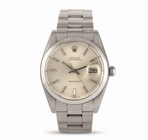 ROLEX - Oysterdate Precision ref 6694 in acciaio, quadrante Argent� a carica manuale