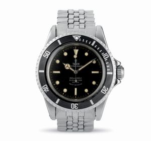 TUDOR - Oyster Prince Submariner ref 7928 in acciaio quadrante nero grafica dorata con bracciale Jubil�e